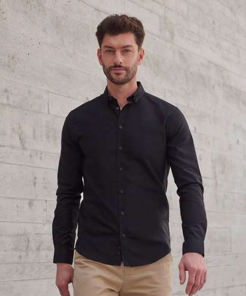 Modern long sleeve Oxford shirt