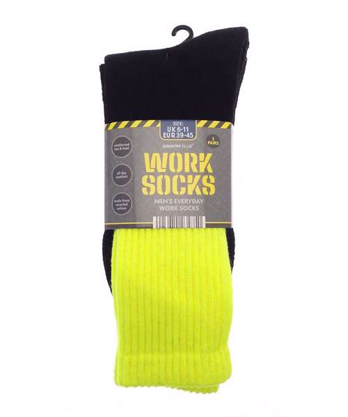 Men’s 3-pack work socks (recycled cotton)
